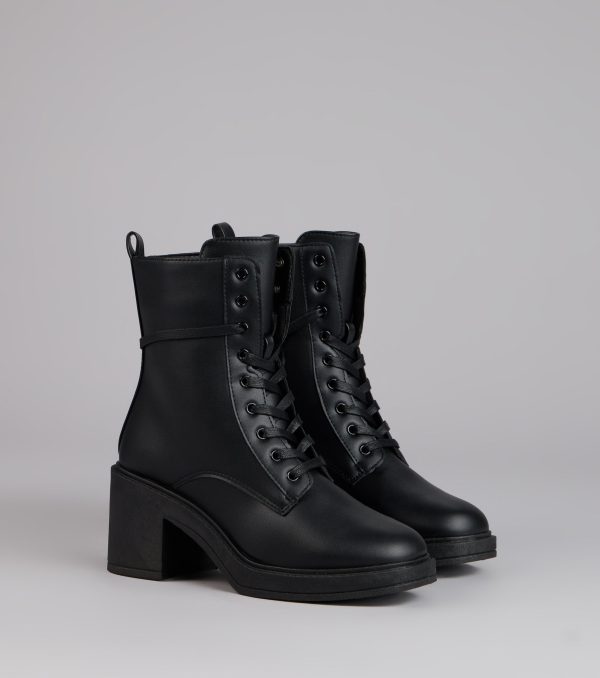 City Chill Platform Combat Boots
