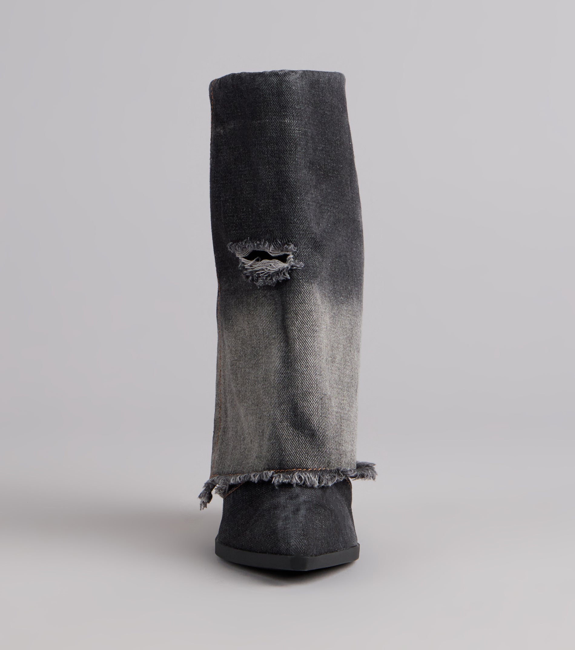 Fray All Day Denim Booties - Image 3