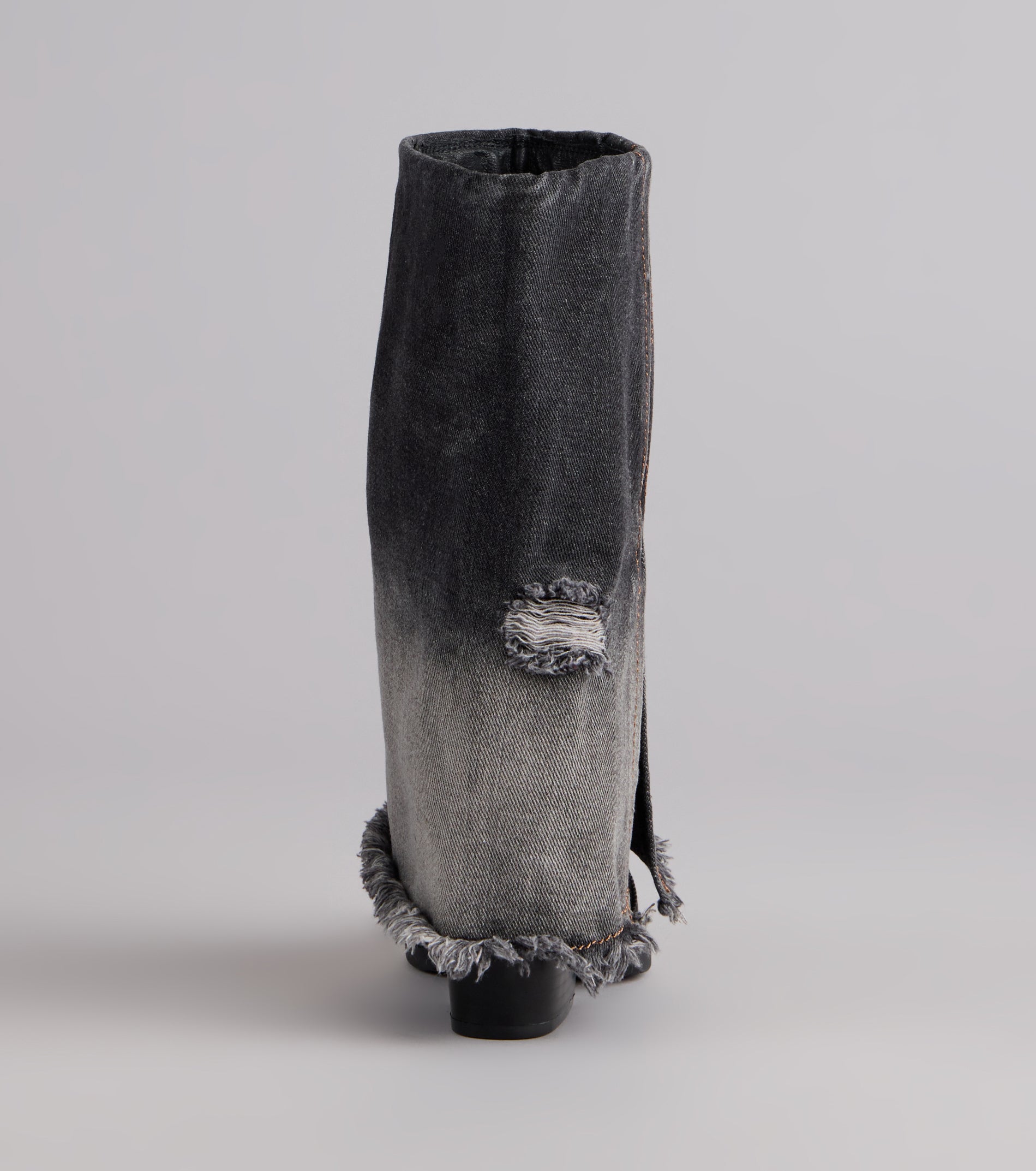 Fray All Day Denim Booties - Image 4