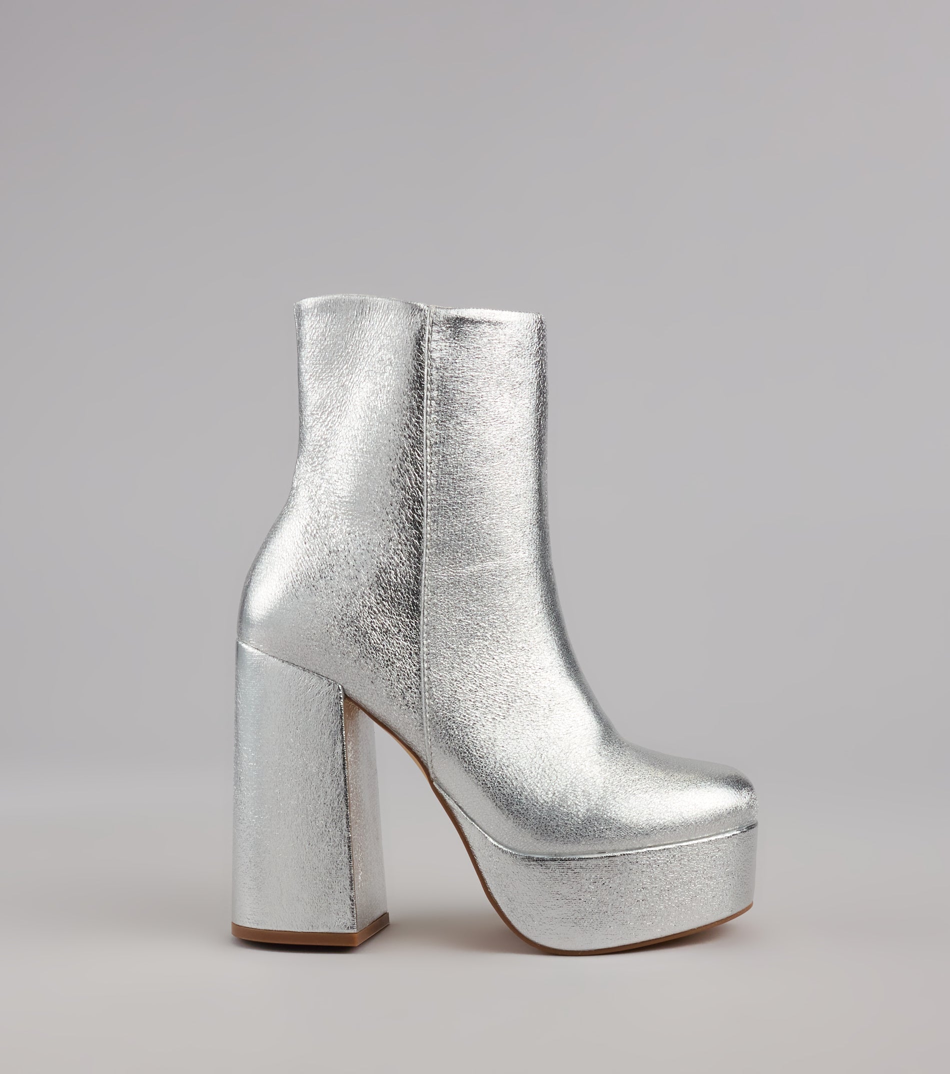 Disco Fever Metallic Platform Booties - Image 6