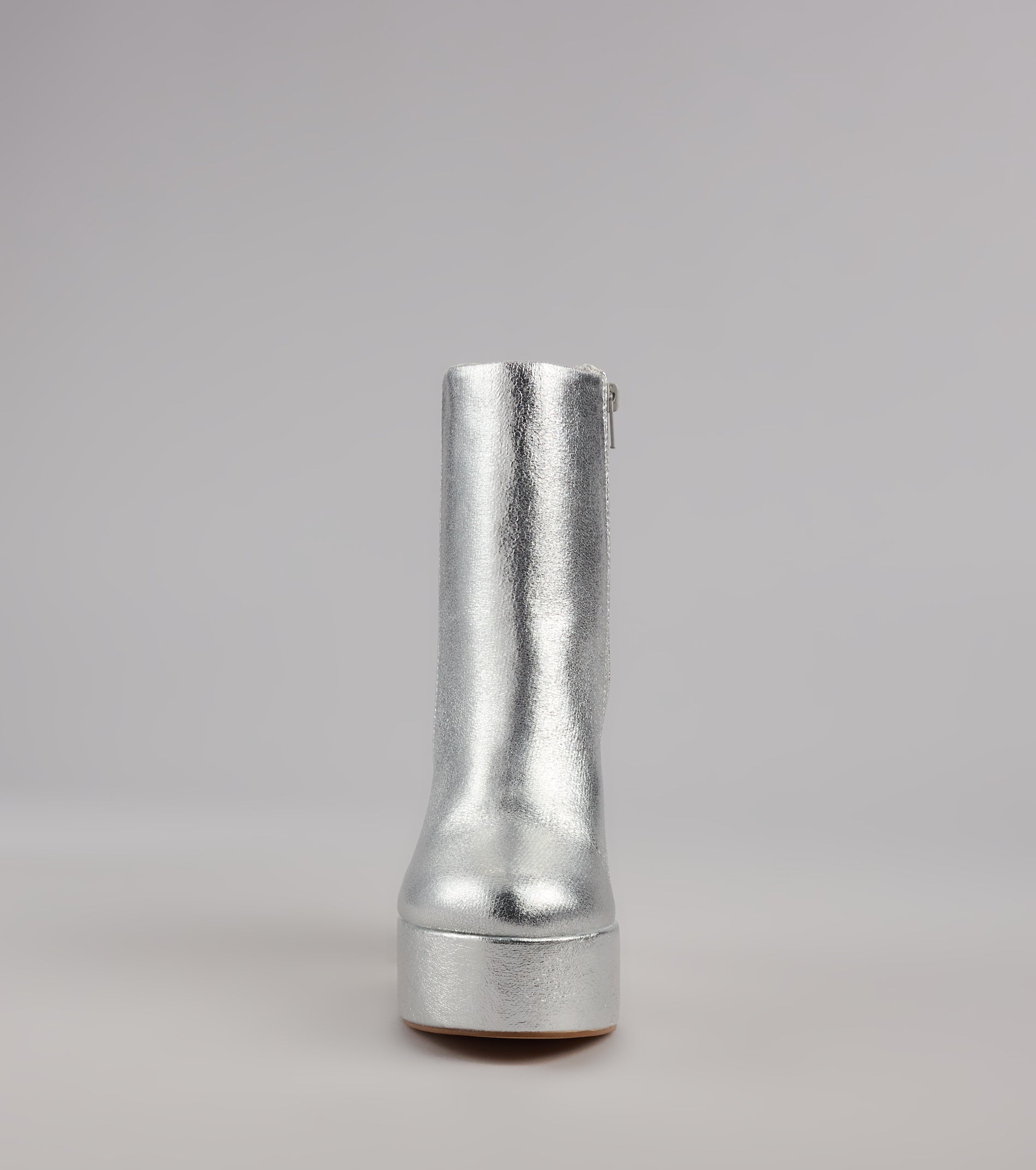 Disco Fever Metallic Platform Booties - Image 7