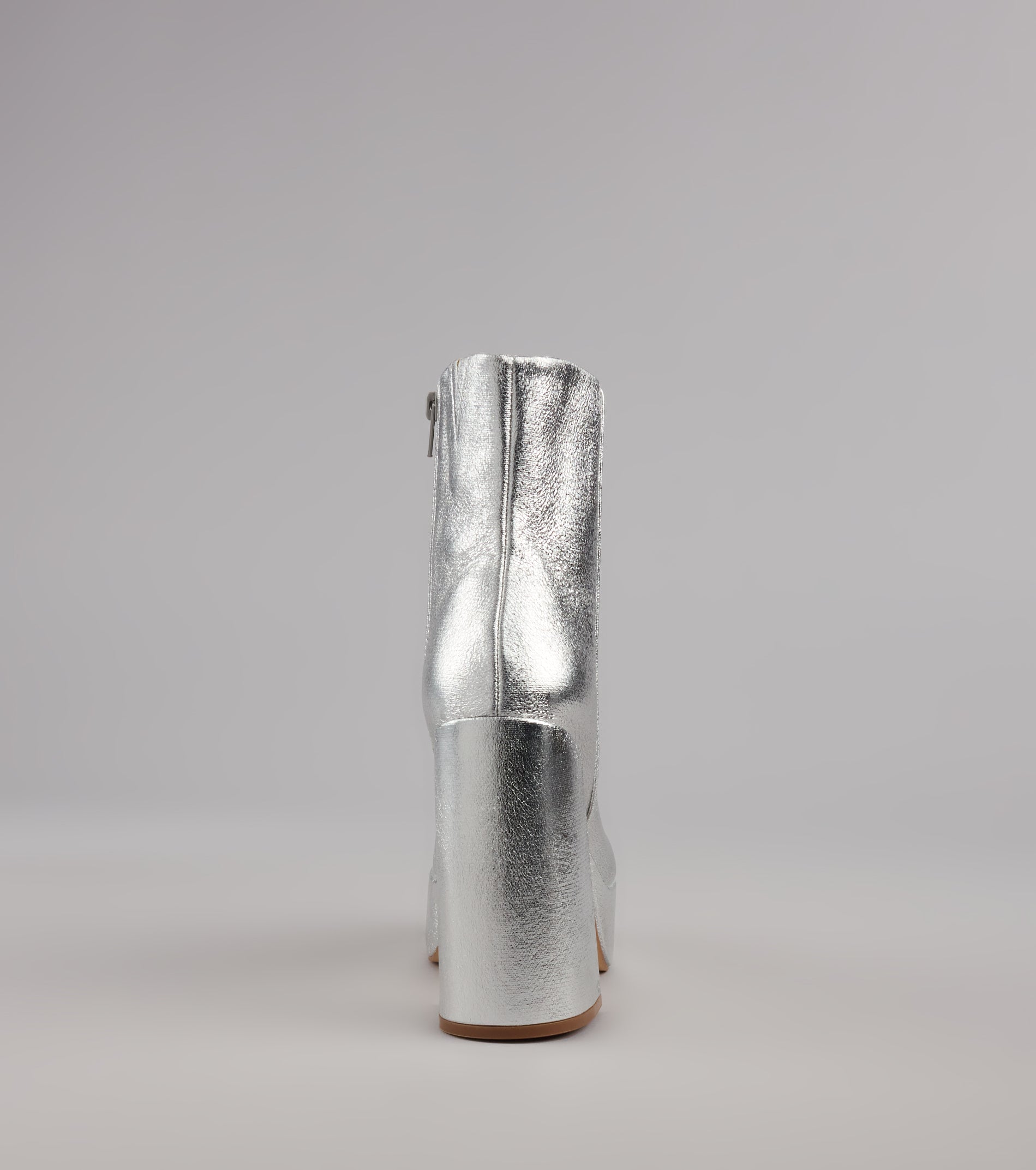 Disco Fever Metallic Platform Booties - Image 8