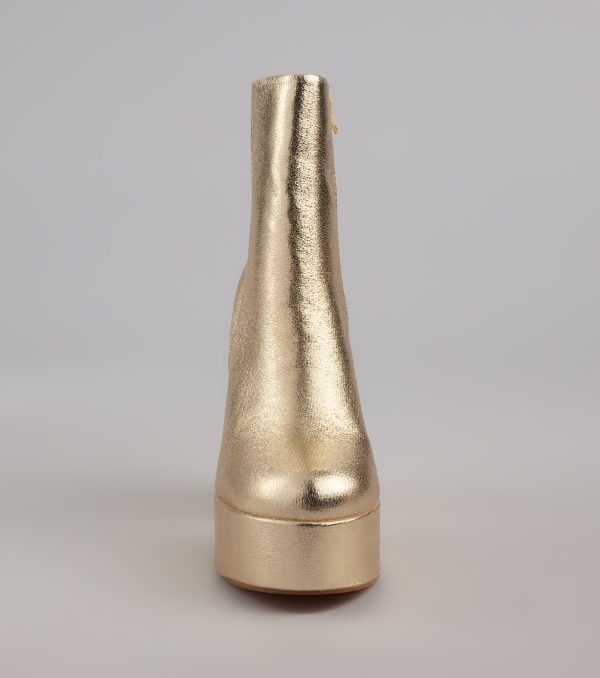 Disco Fever Metallic Platform Booties - Image 3