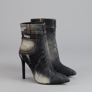 City Blues Denim Stiletto Booties
