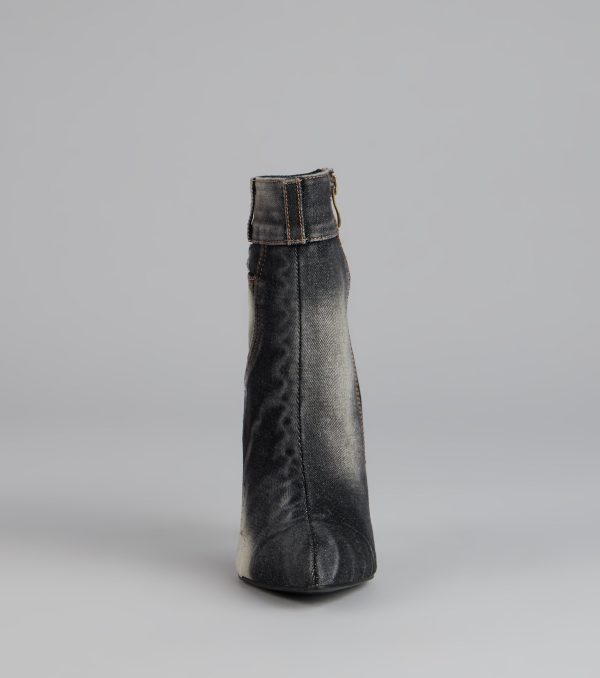 City Blues Denim Stiletto Booties - Image 3
