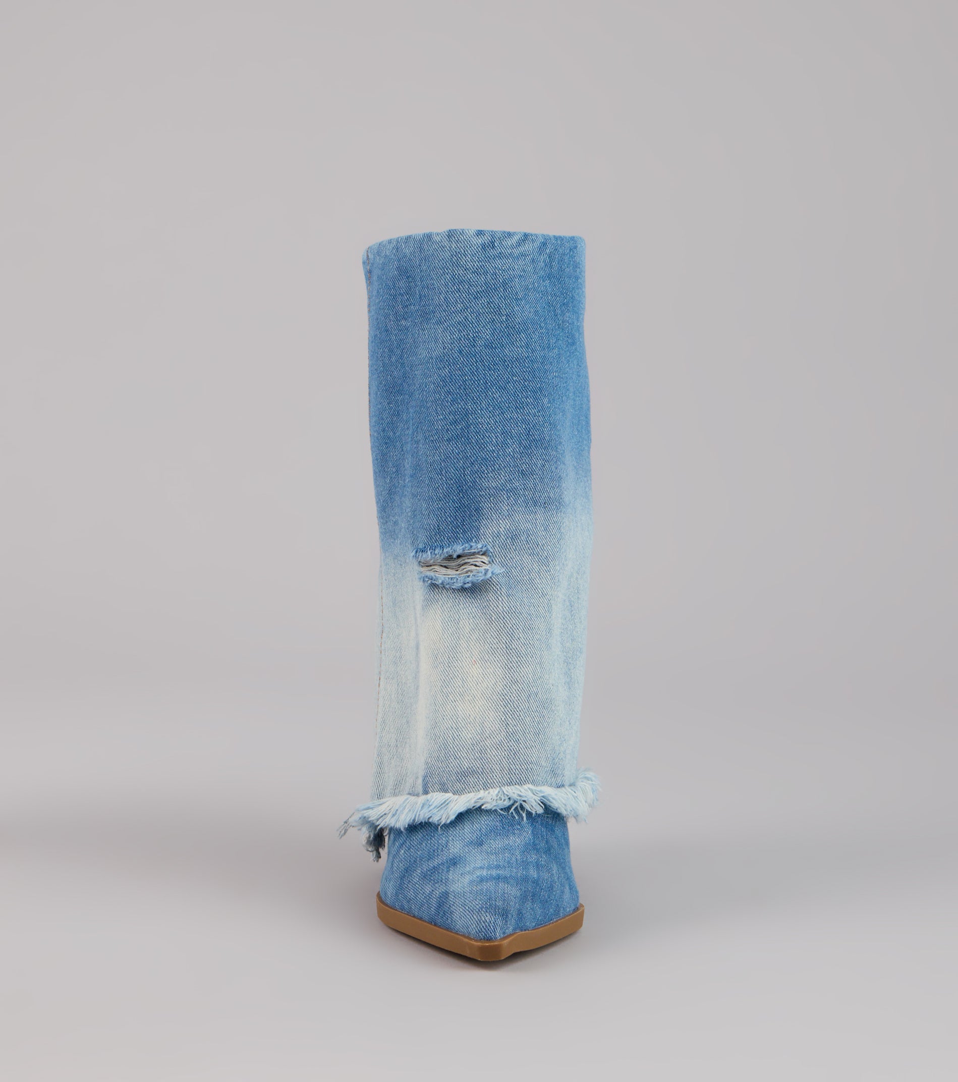 Fray All Day Denim Booties - Image 7