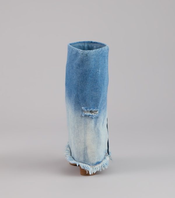 Fray All Day Denim Booties - Image 8