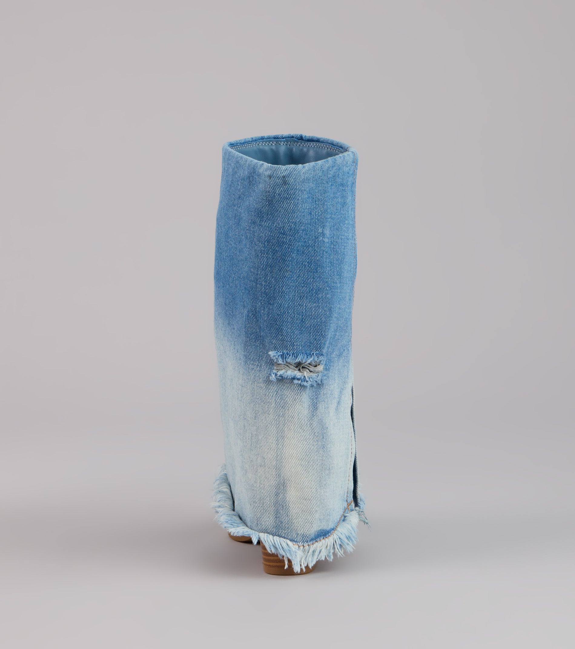Fray All Day Denim Booties - Image 8