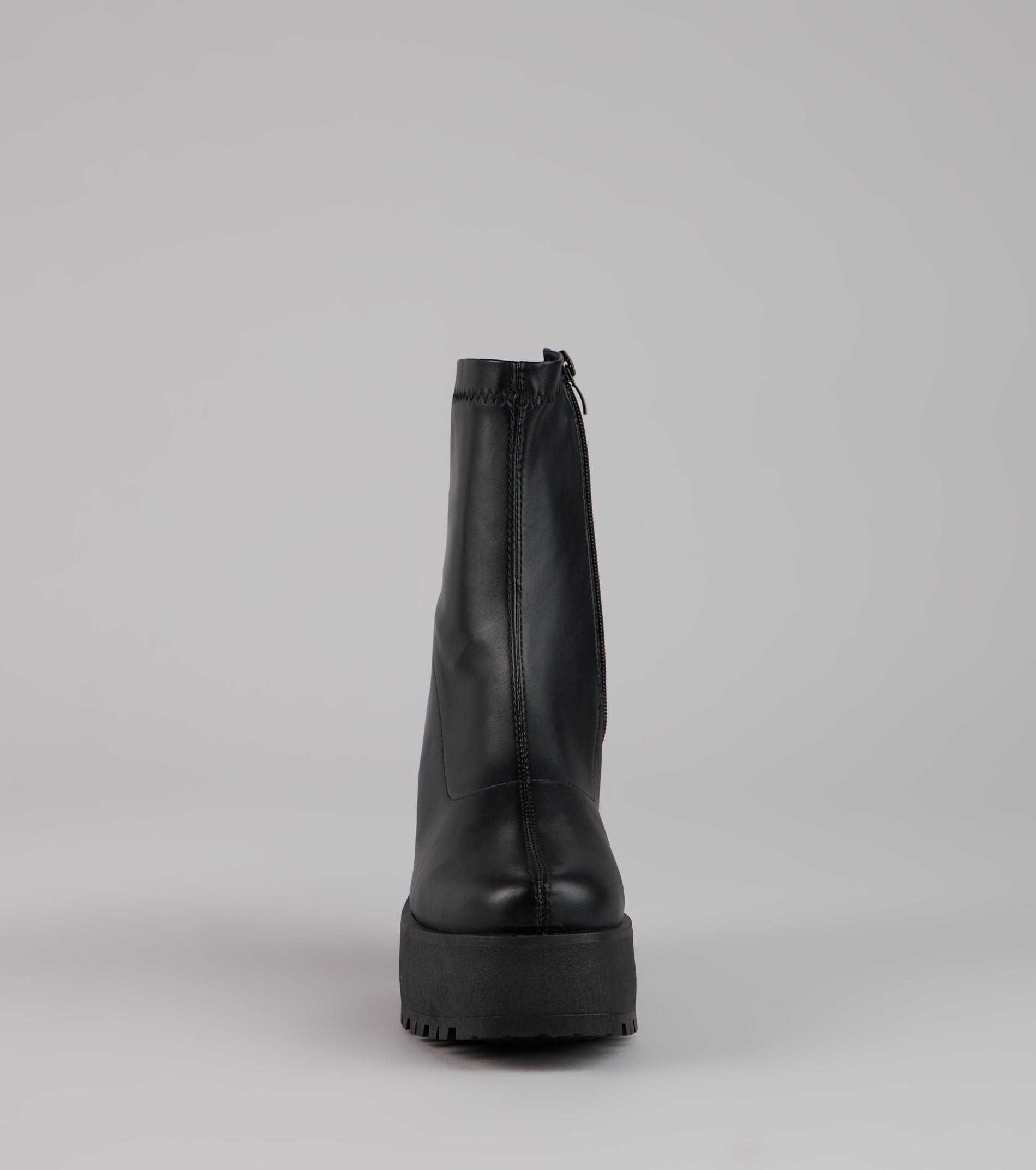 Power Stomp Platform Ankle Booties - Image 3
