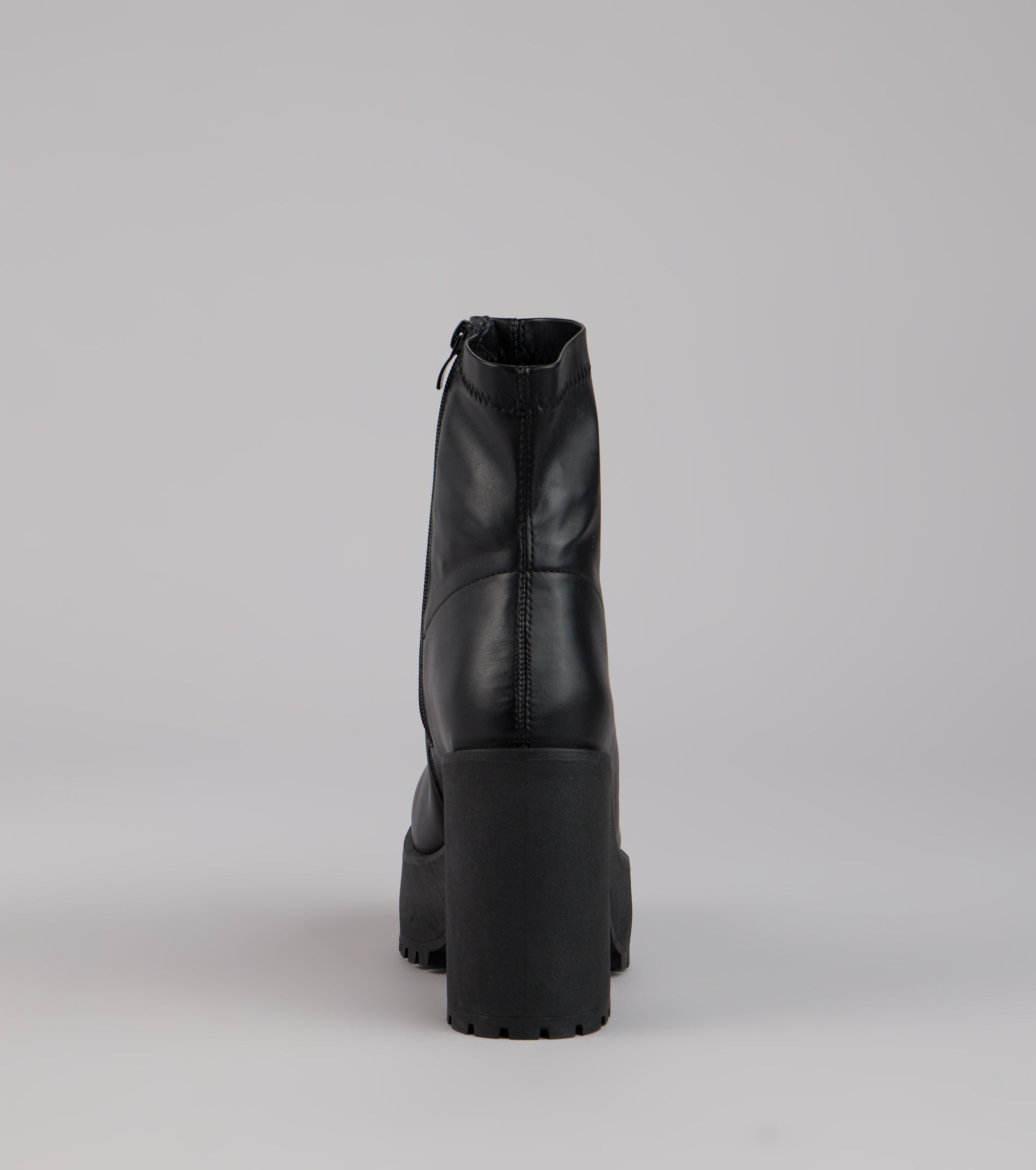 Power Stomp Platform Ankle Booties - Image 4