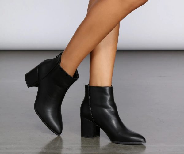 So Sleek Block Heel Booties - Image 8