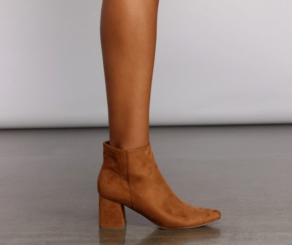 The Everyday Faux Suede Booties - Image 5