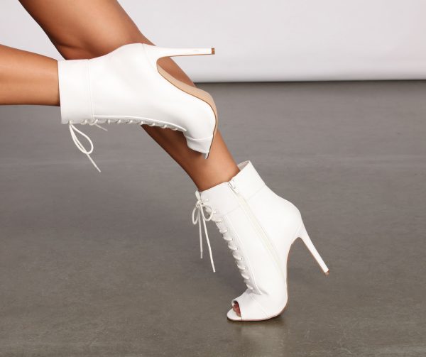 A Chic Moment Stiletto Booties - Image 2
