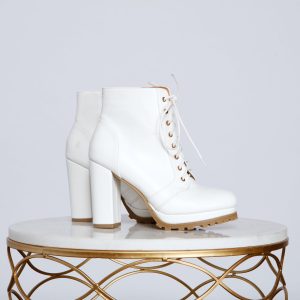 Elevated And Trendy Lace-Up Booties