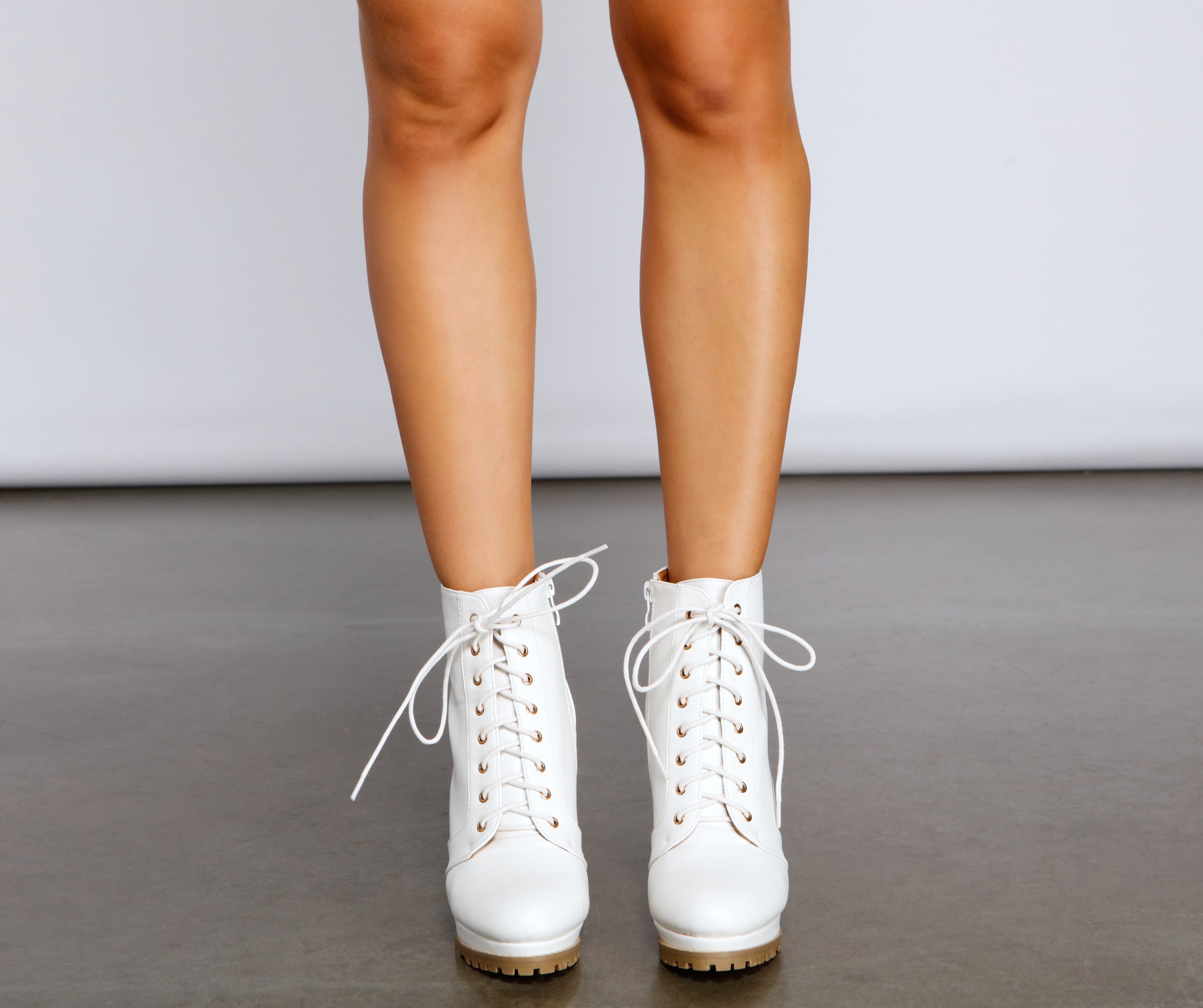 Elevated And Trendy Lace-Up Booties - Image 3
