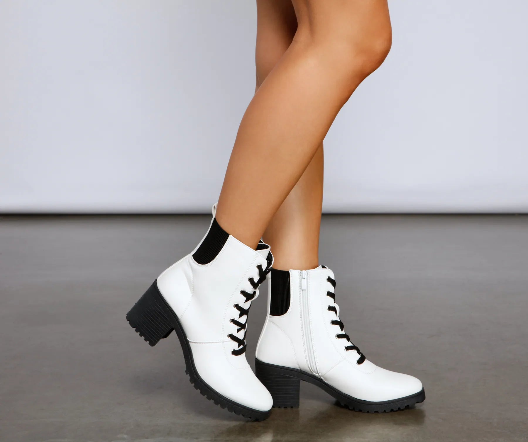 Don't Call It A Throwback Lace-Up Combat Boots - Image 2
