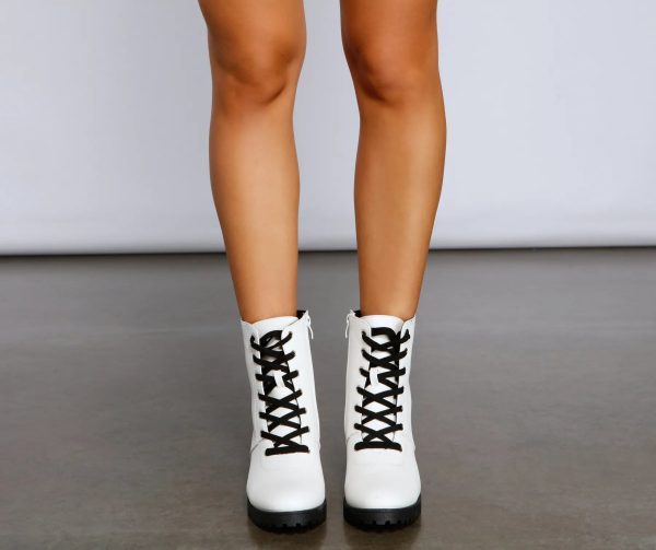 Don't Call It A Throwback Lace-Up Combat Boots - Image 3