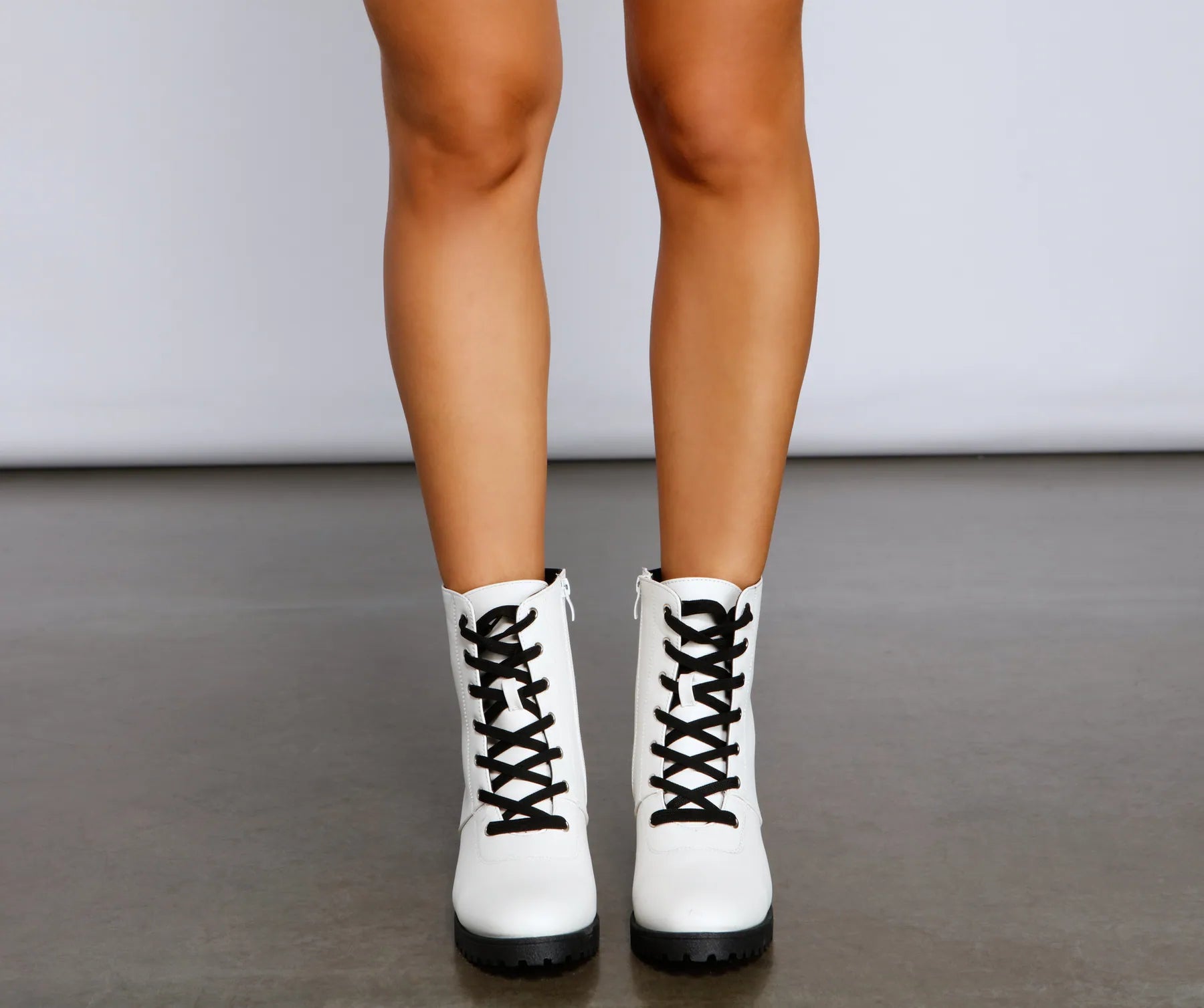 Don't Call It A Throwback Lace-Up Combat Boots - Image 3
