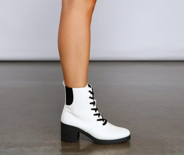 Don't Call It A Throwback Lace-Up Combat Boots - Image 5