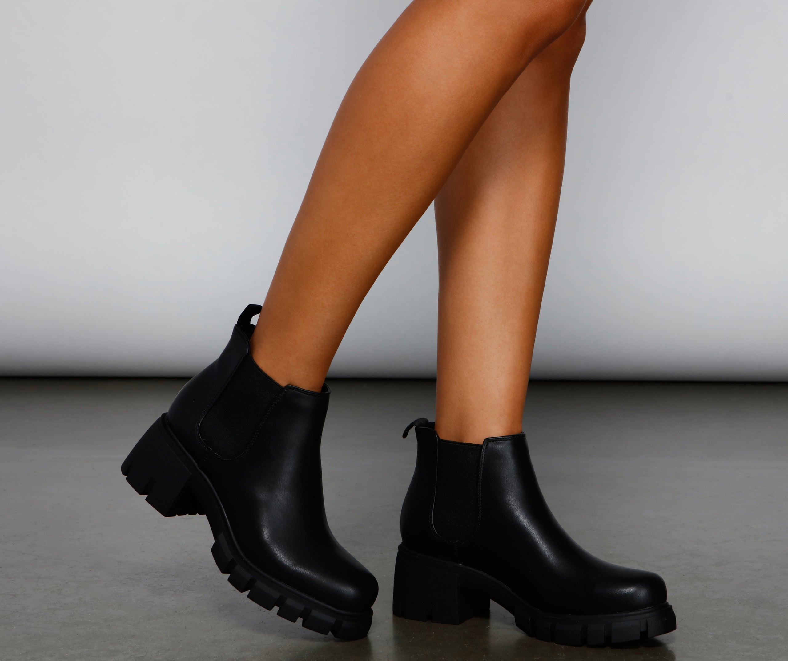 Everyday Style Faux Leather Booties - Image 4