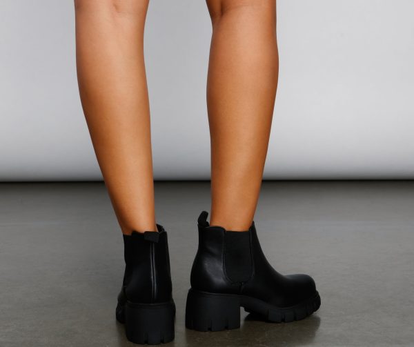 Everyday Style Faux Leather Booties - Image 5