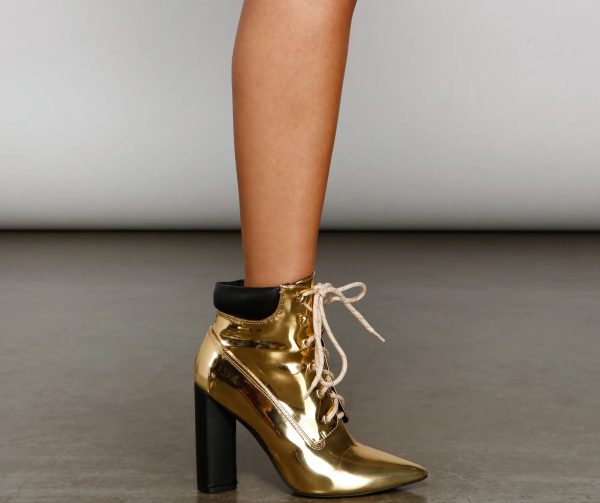 Futuristic Glamour Chrome Booties - Image 4