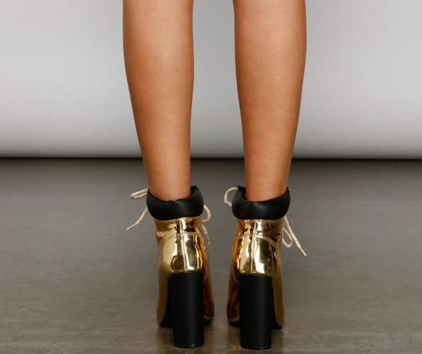 Futuristic Glamour Chrome Booties - Image 5