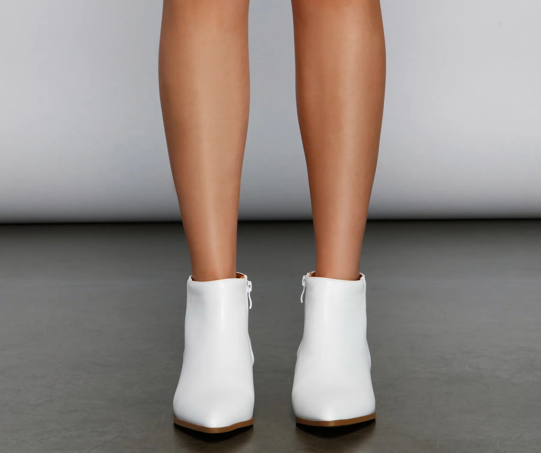 Simple And Elevated Faux Leather Booties - Image 2
