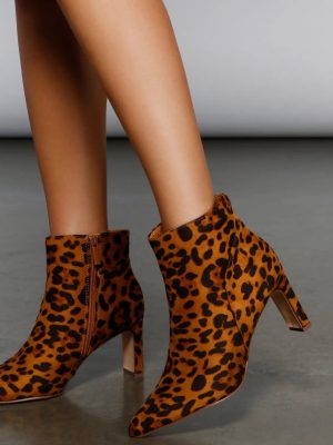 Purrfect Look Leopard Print Booties
