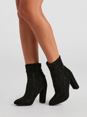 Sparkle Society Rhinestone Booties