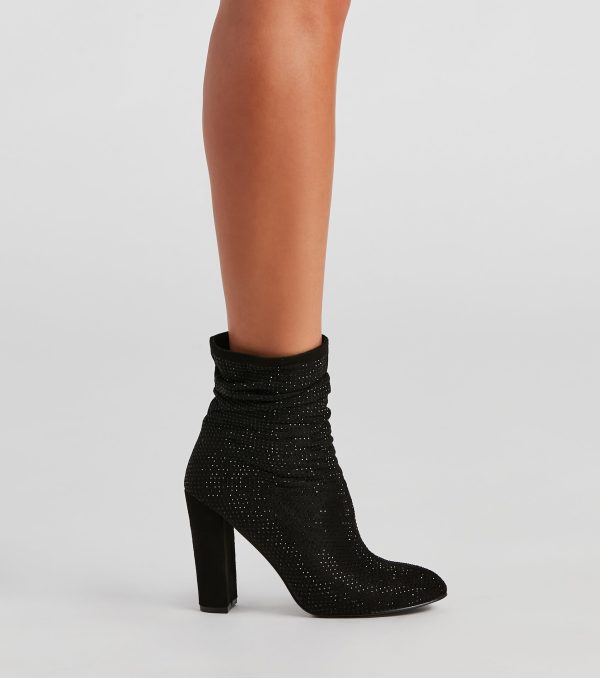 Sparkle Society Rhinestone Booties - Image 3