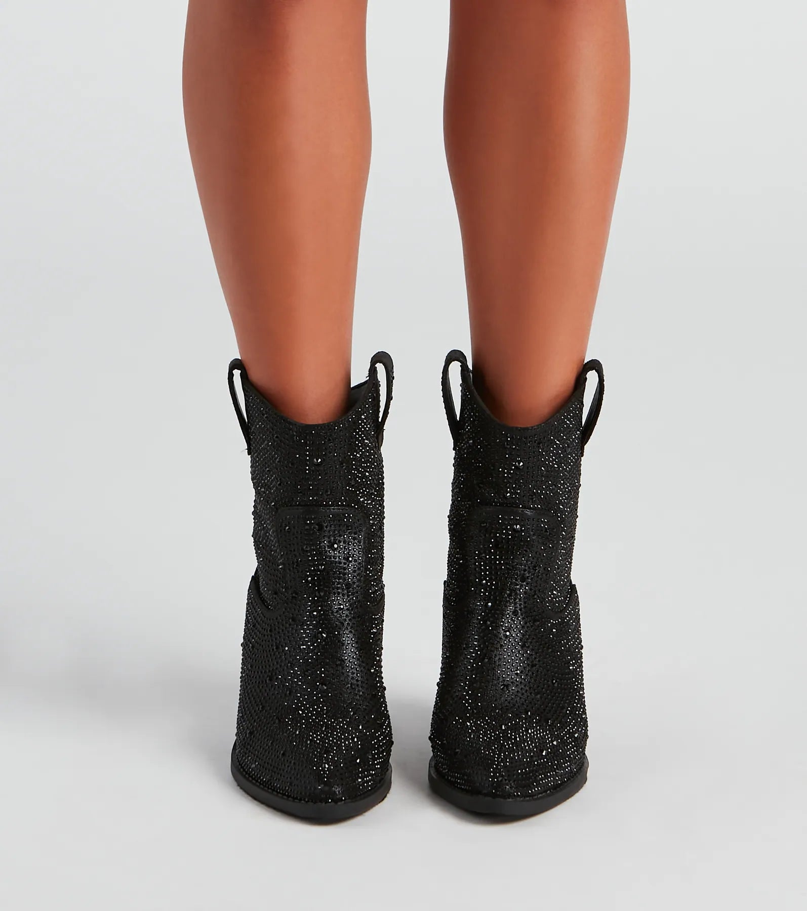 Glitzy Rhinestone Western Booties - Image 2