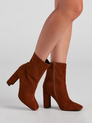 Fall For Faux Suede Booties
