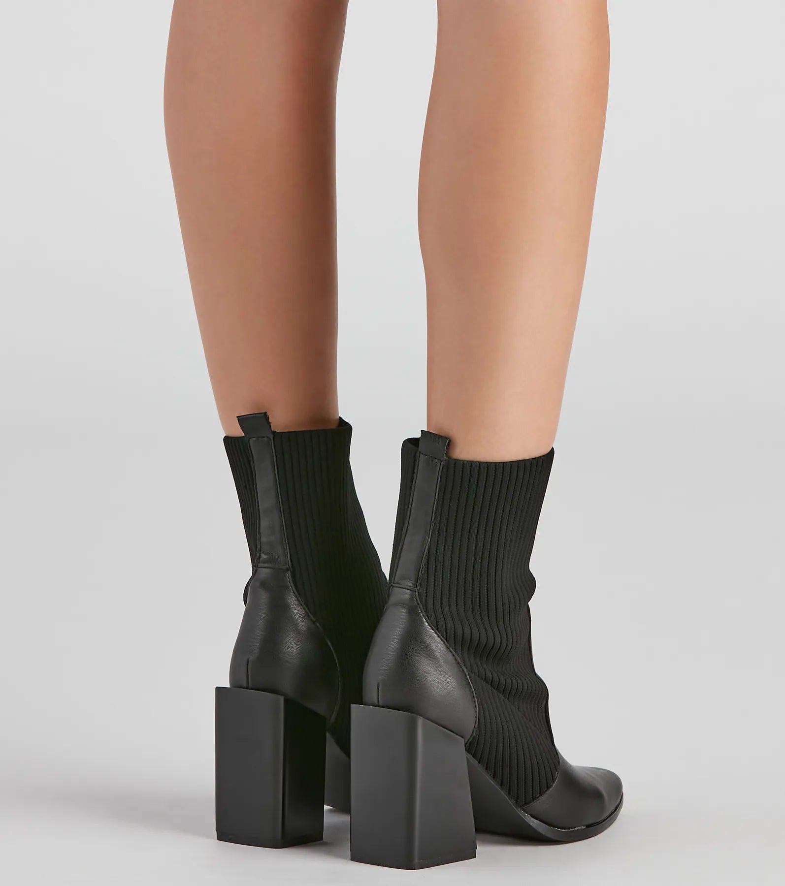 Walking Knit Style Block Booties - Image 8