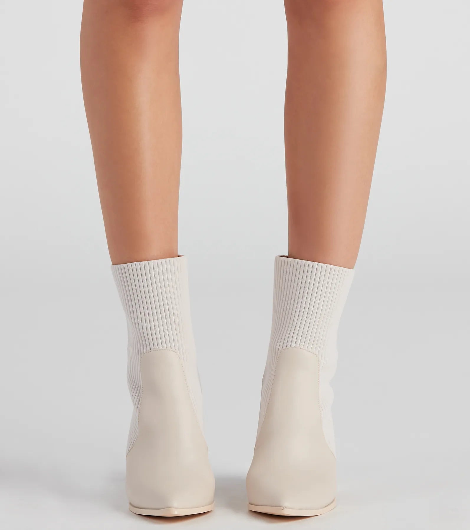 Walking Knit Style Block Booties - Image 2