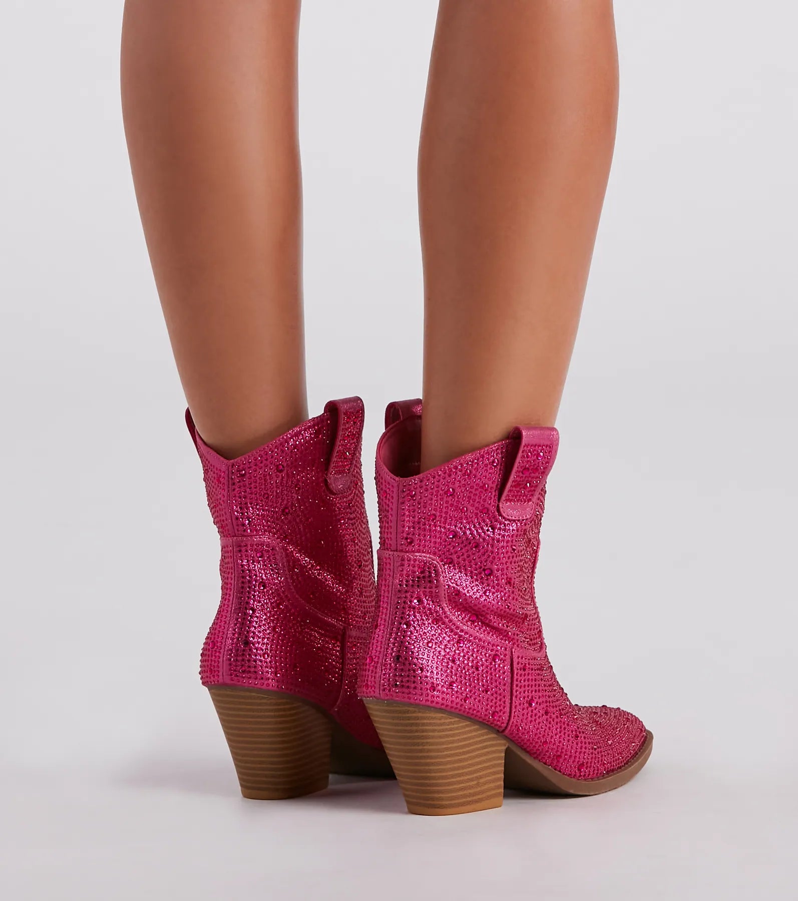 Glitzy Rhinestone Western Booties - Image 12