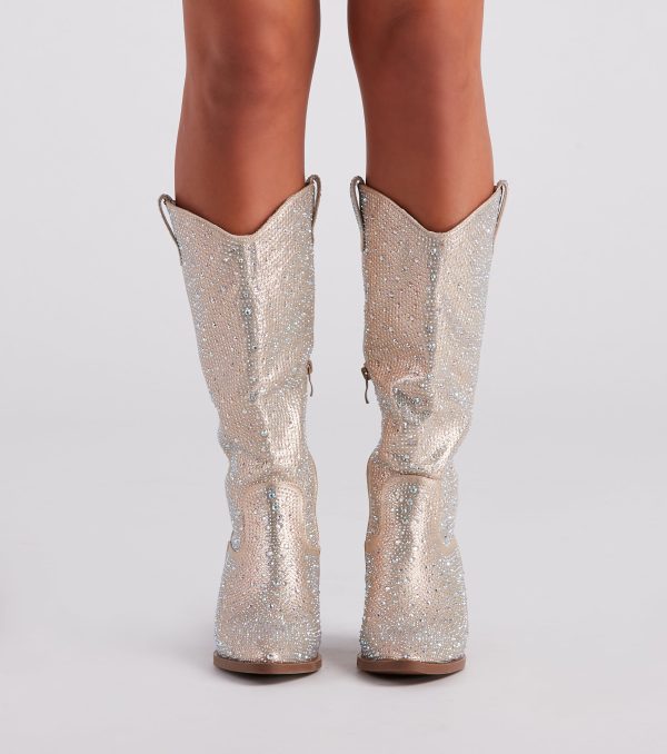 Made To Sparkle Rhinestone Cowboy Boots - Image 2