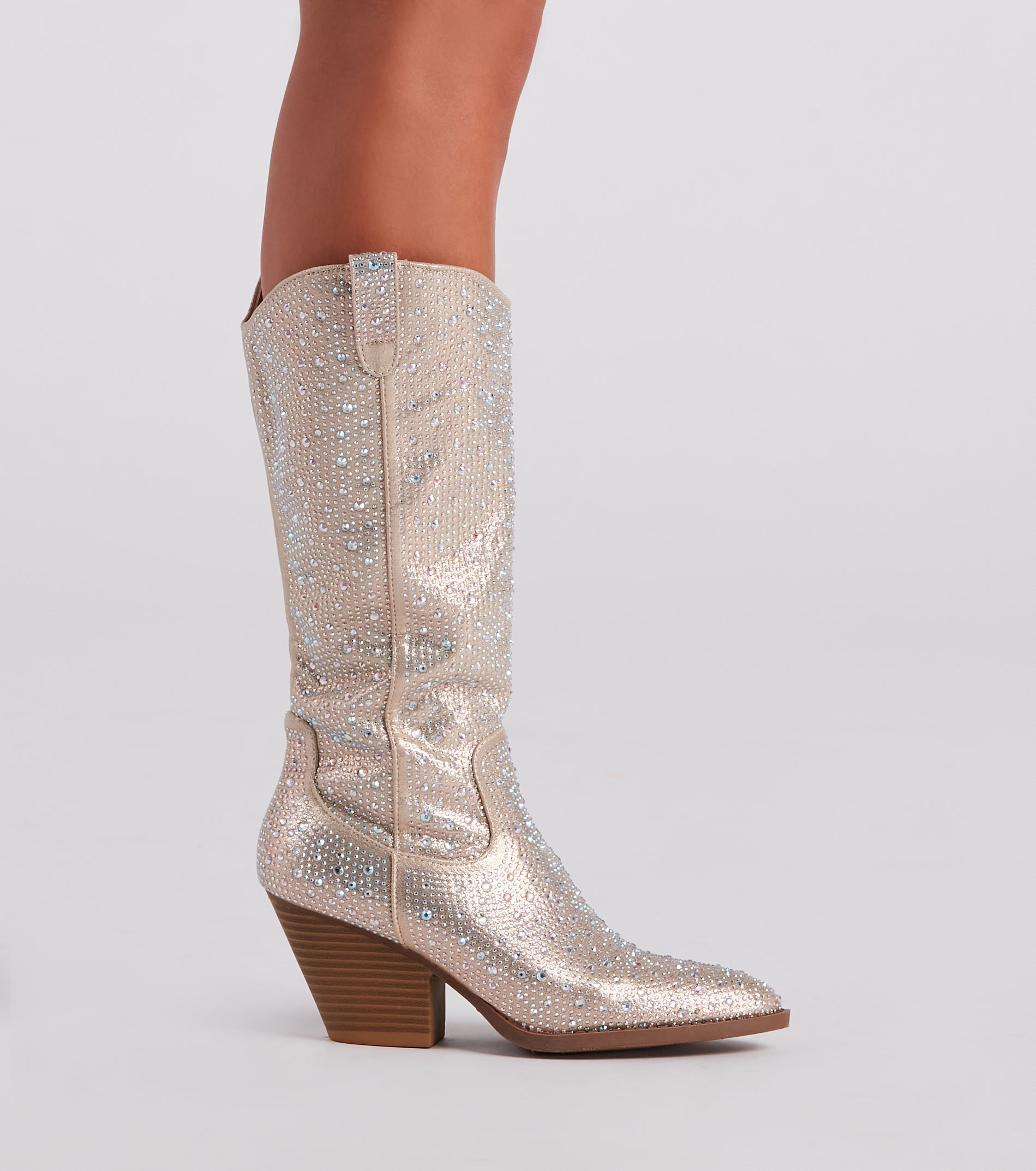 Made To Sparkle Rhinestone Cowboy Boots - Image 3