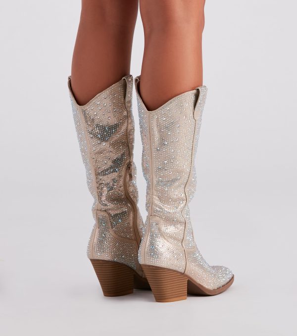 Made To Sparkle Rhinestone Cowboy Boots - Image 4