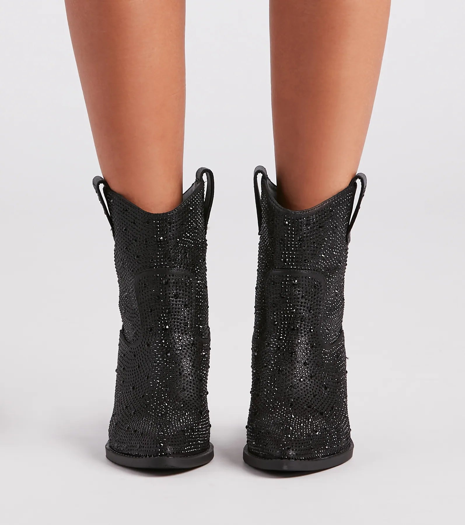 Glitzy Rhinestone Western Booties - Image 18