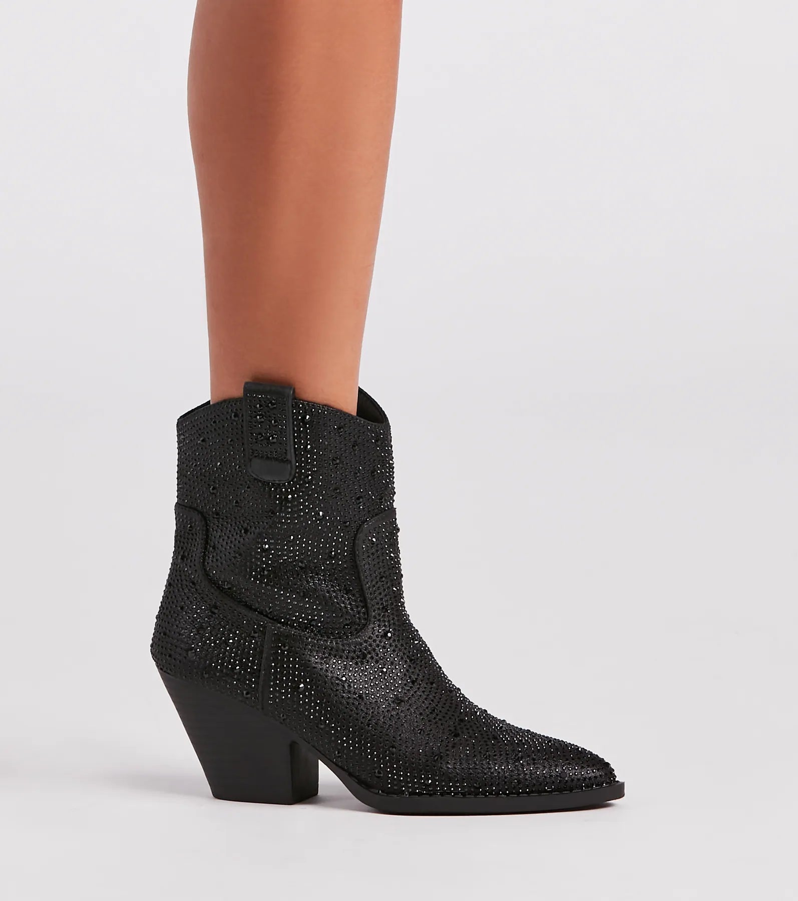 Glitzy Rhinestone Western Booties - Image 19
