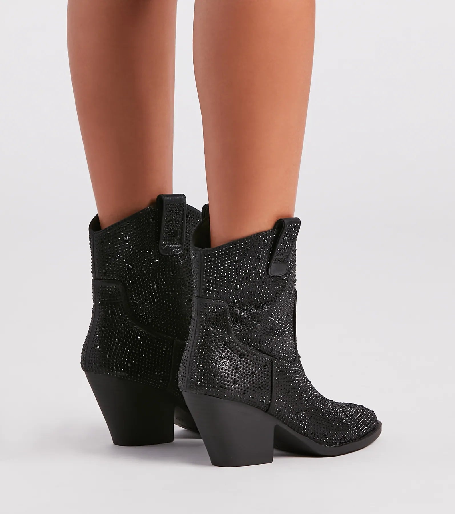 Glitzy Rhinestone Western Booties - Image 20