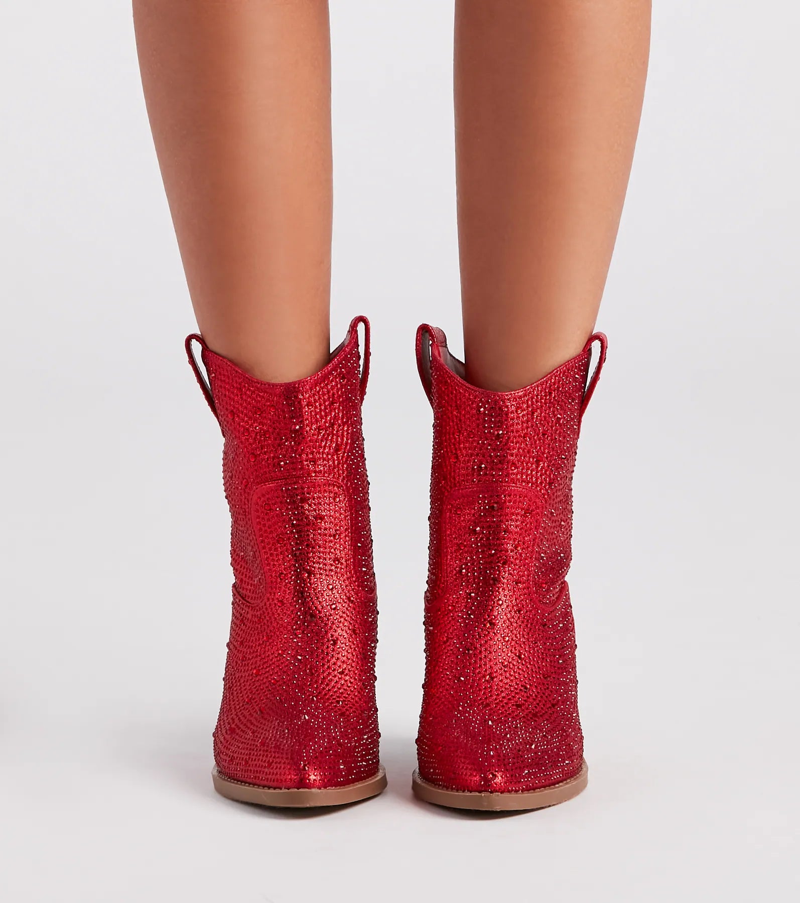 Glitzy Rhinestone Western Booties - Image 26