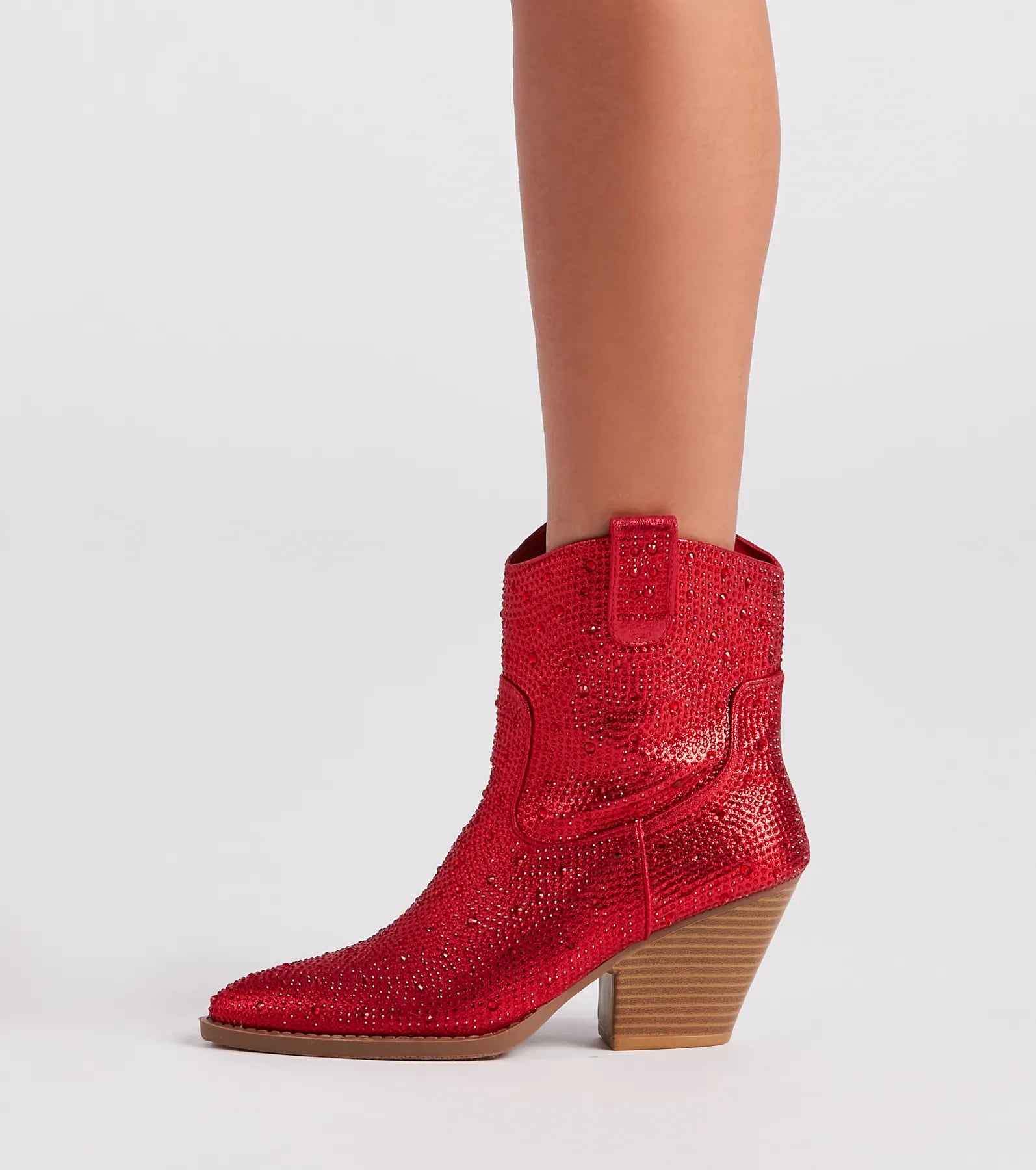 Glitzy Rhinestone Western Booties - Image 27