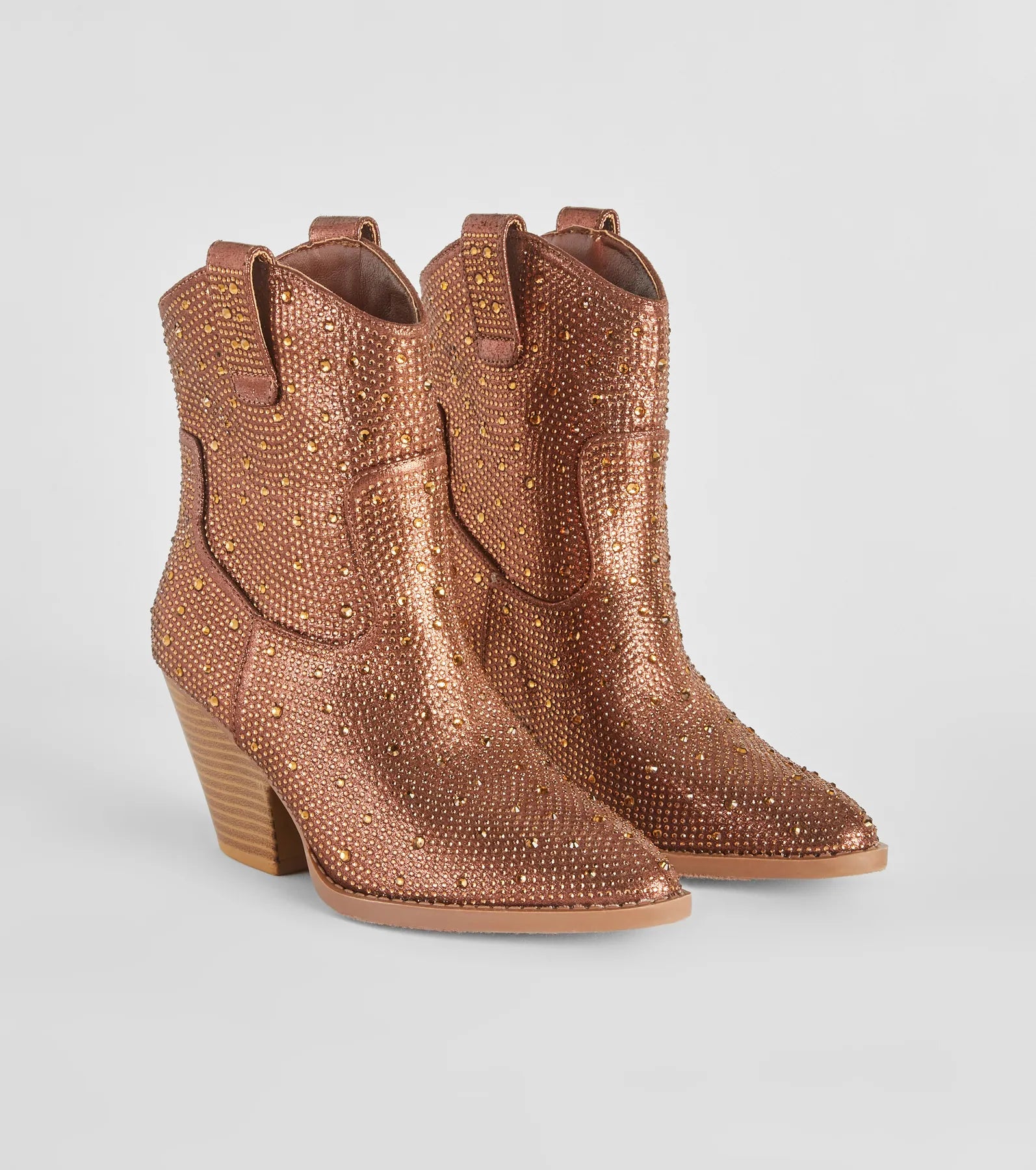Glitzy Rhinestone Western Booties - Image 21