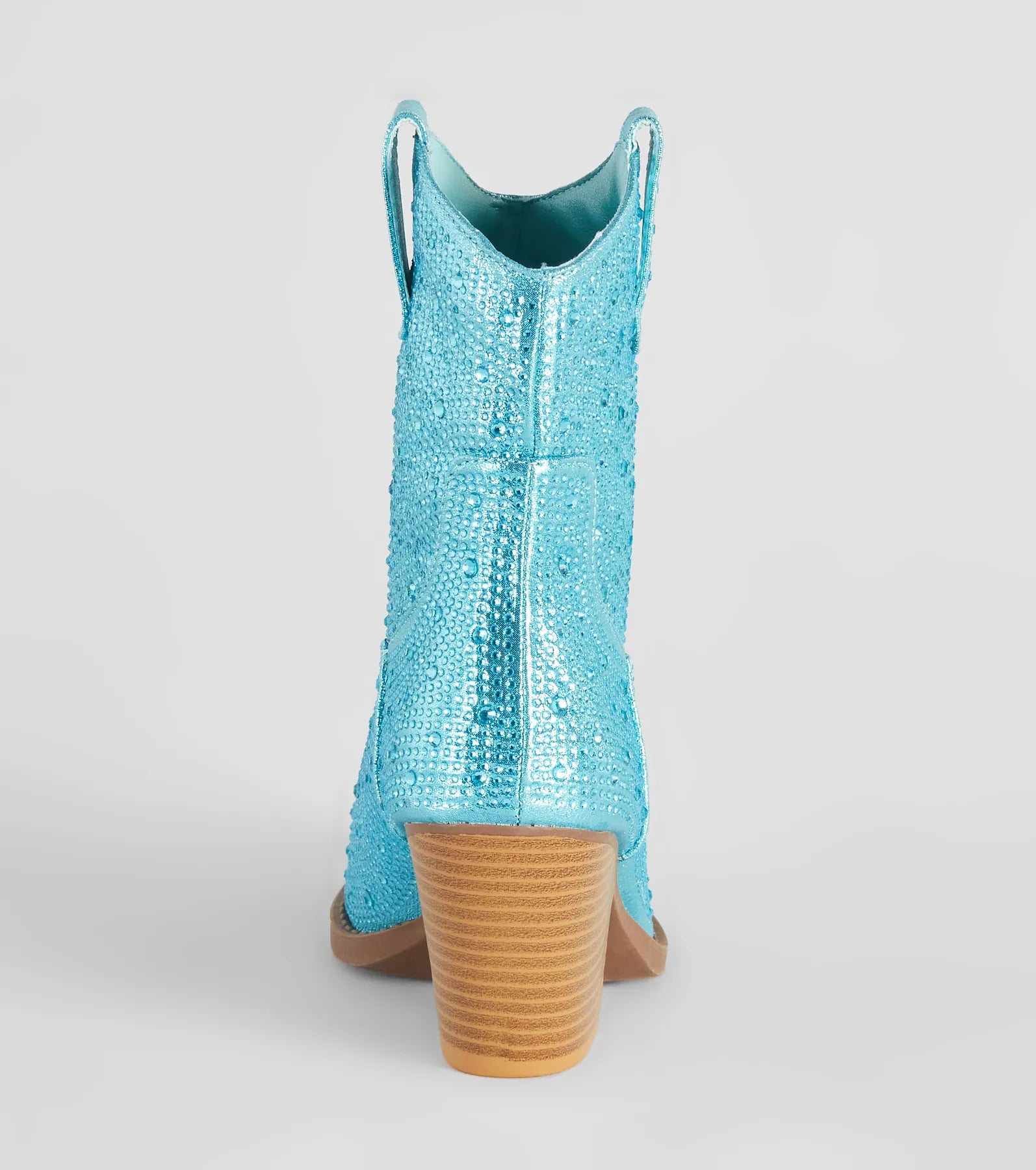 Glitzy Rhinestone Western Booties - Image 36