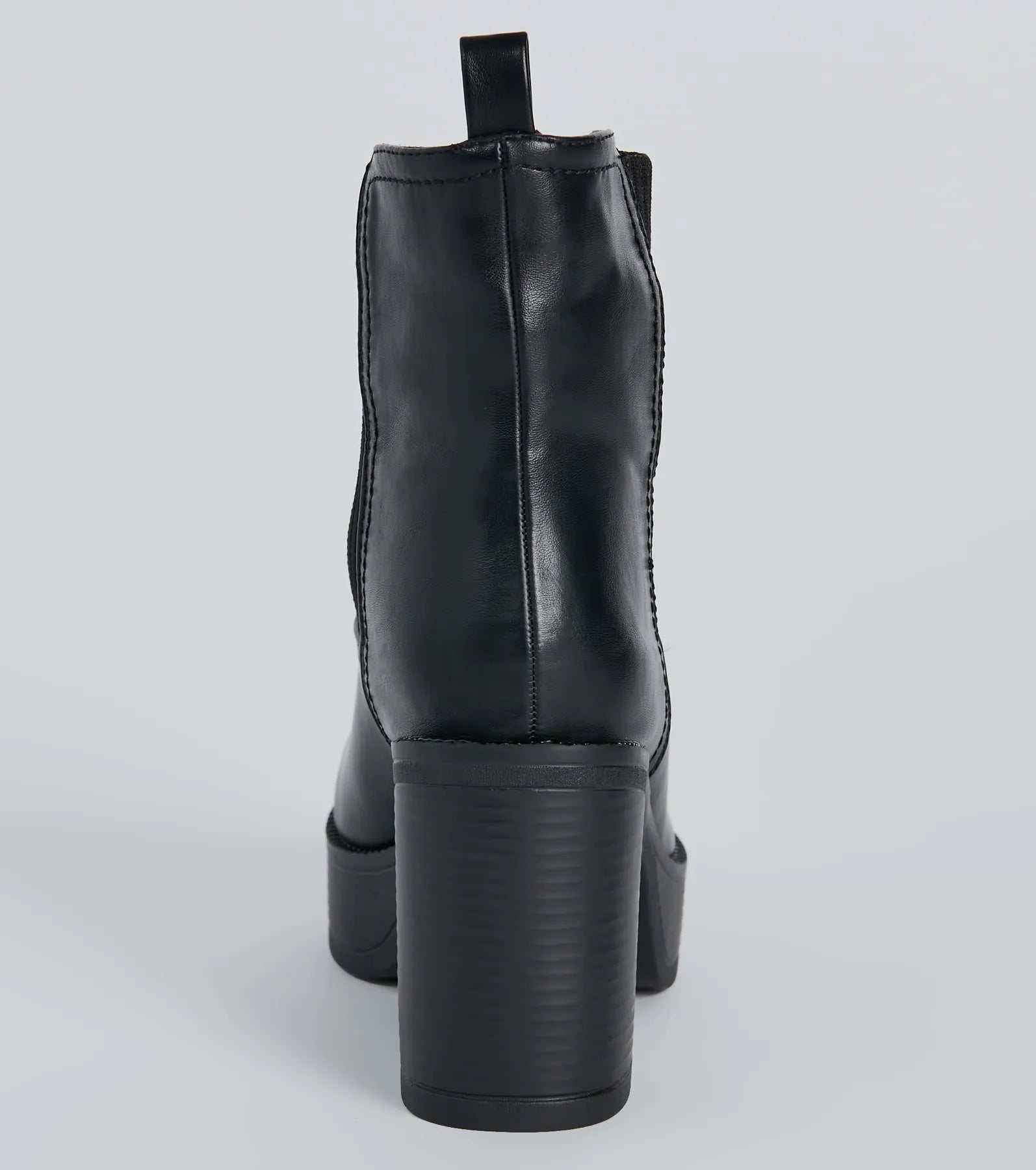 Next Level Style Faux Leather Platform Booties - Image 4