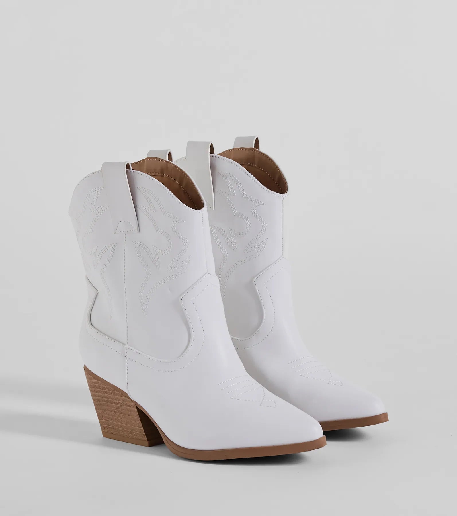 Pay A Visit Western Faux Leather Booties - Image 5