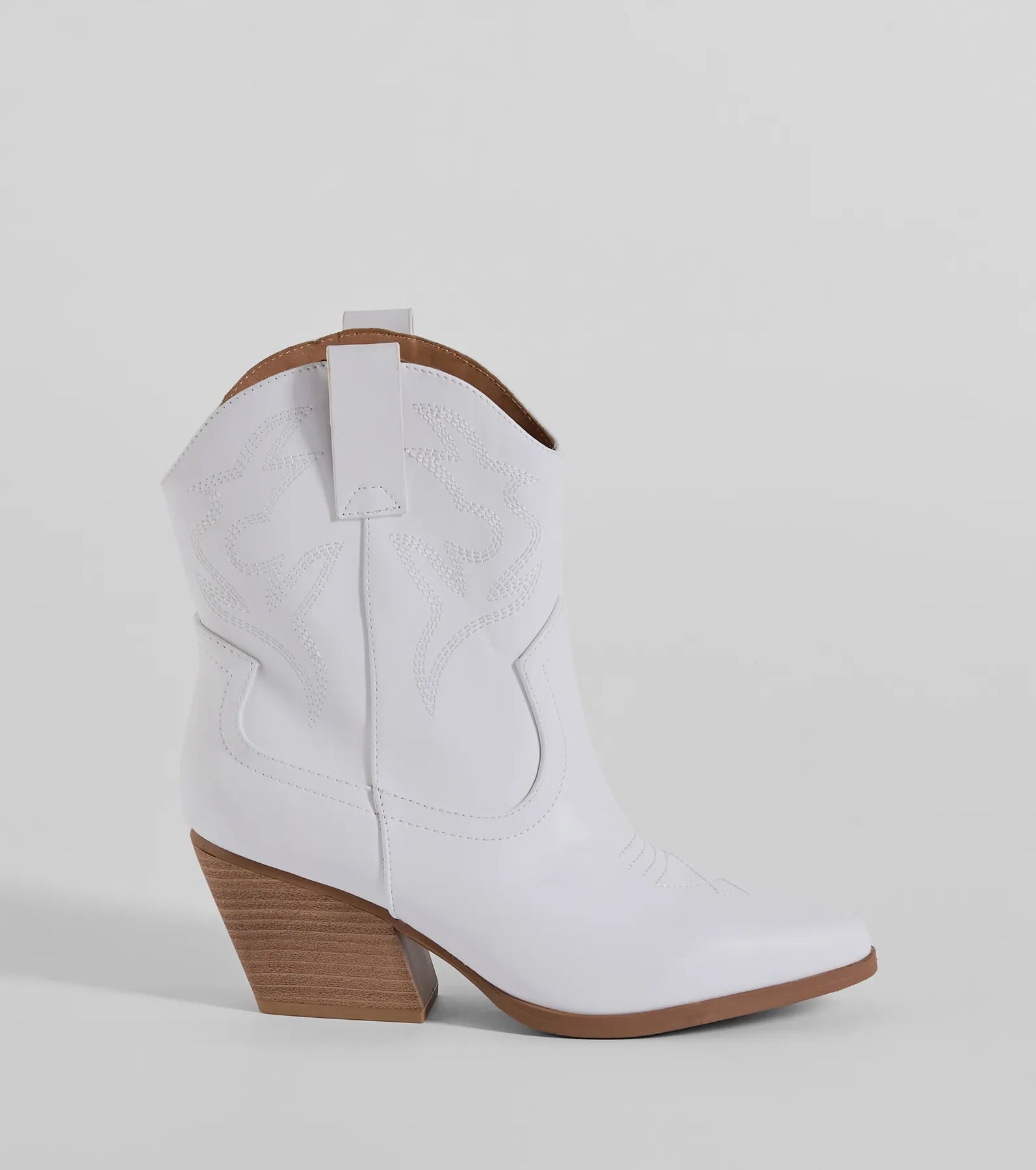 Pay A Visit Western Faux Leather Booties - Image 6