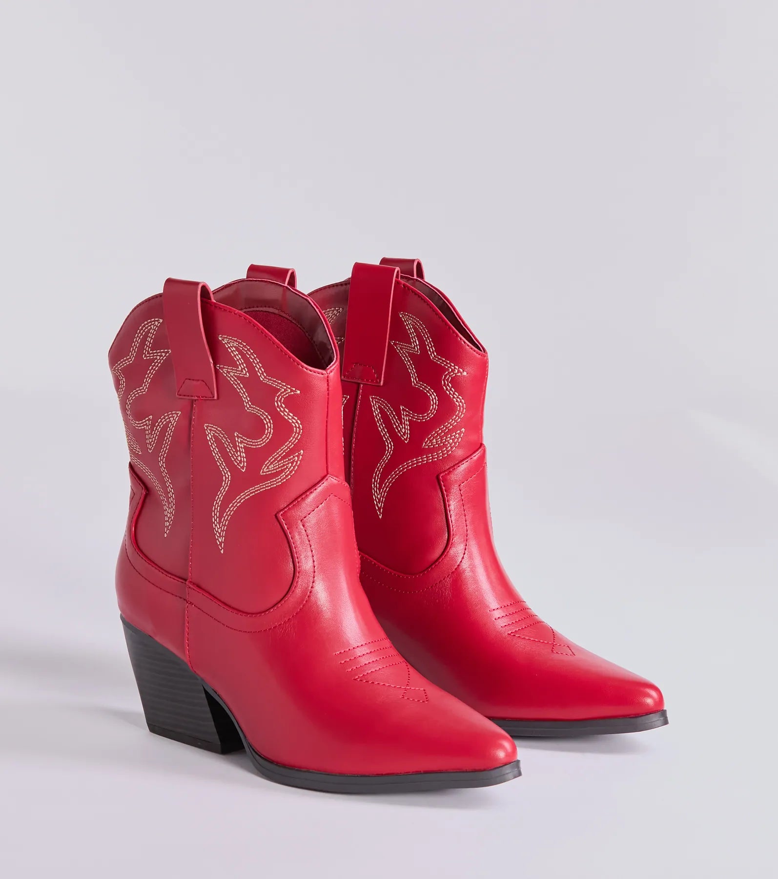 Pay A Visit Western Faux Leather Booties - Image 9